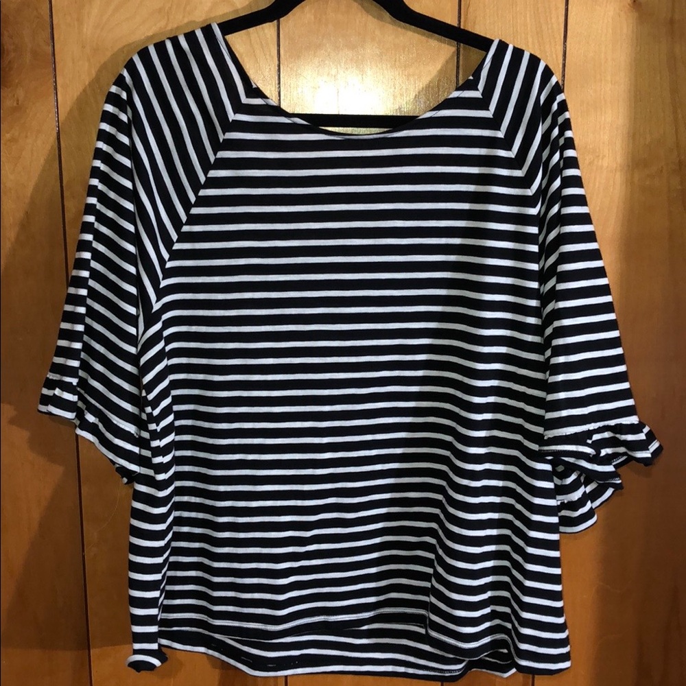 Black and white striped shirt